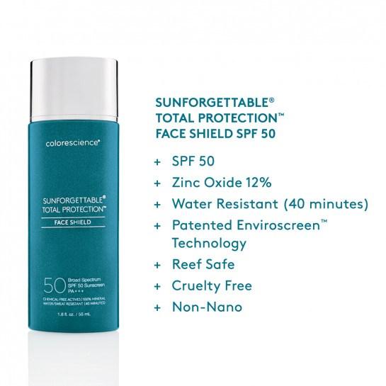 SUNFORGETTABLE® TOTAL PROTECTION™ FACE SHIELD SPF 50 - Raspberry Moon Shop