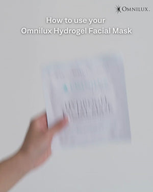 Video on how to use the OmniLux Hydrogel Mask