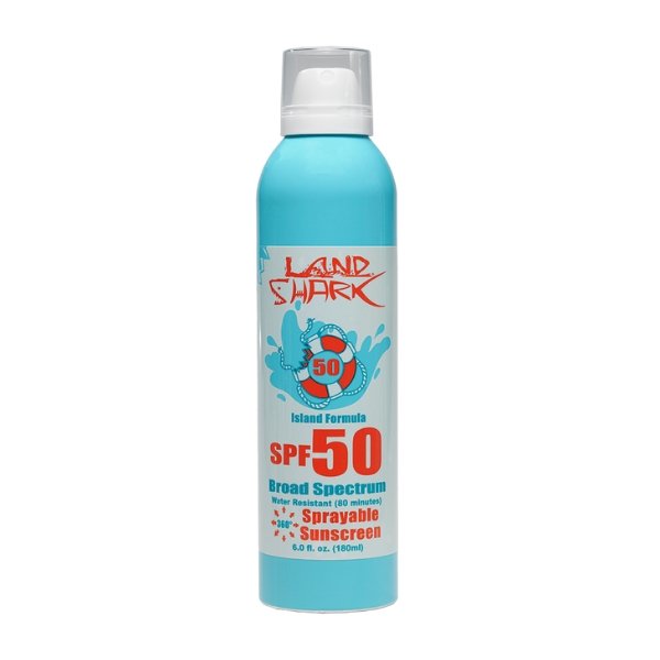 Land Shark® Broad Spectrum Continuous Spray SPF 50 Sprayable Sunscreen - Raspberry Moon Shop