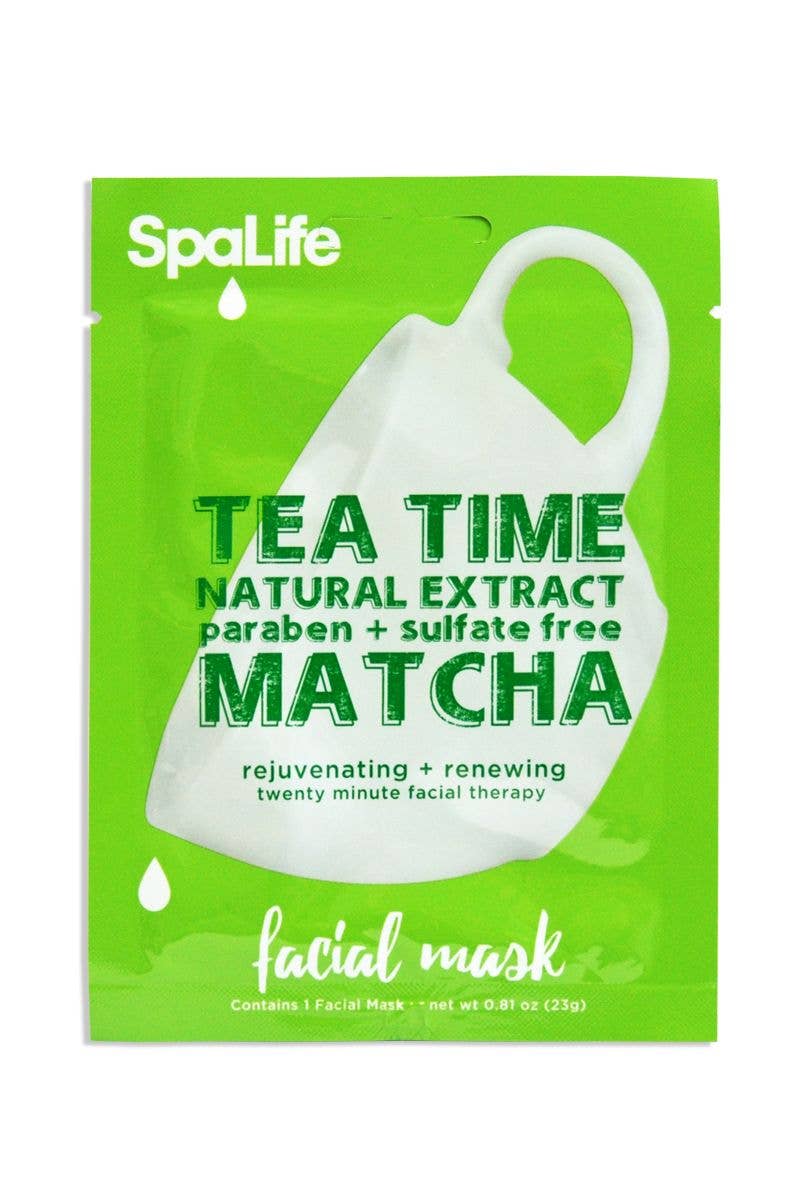 Tea Time Natural Extract Matcha Facial Mask - Raspberry Moon Shop